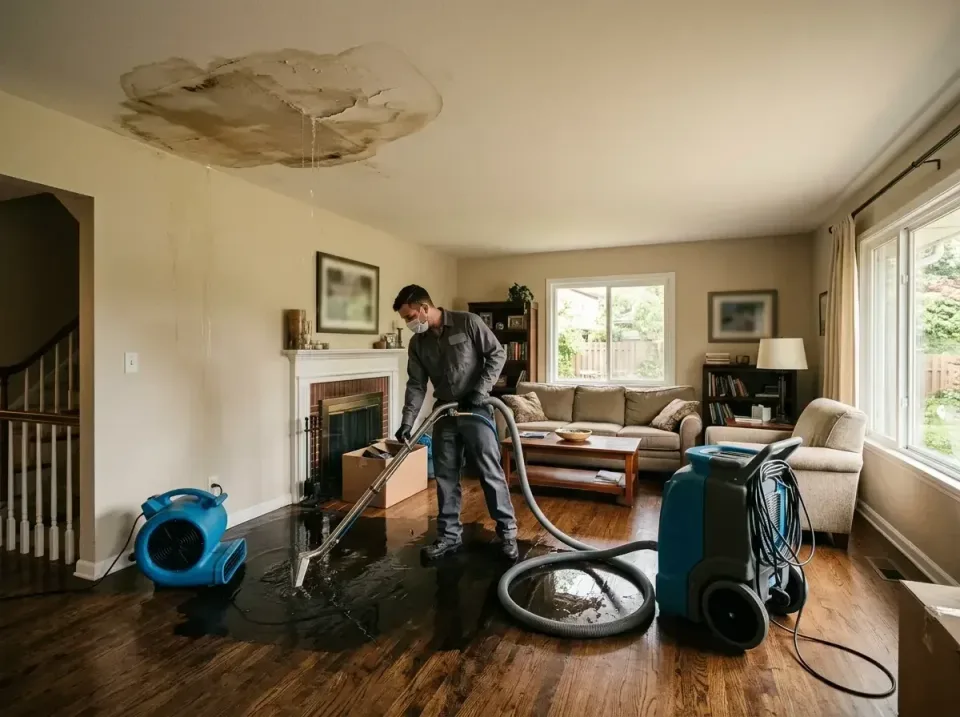 attic-pipe-burst-ceiling-drip-008 — frequently asked questions, Water Damage Restoration & Carpet Care in Sandwich, IL